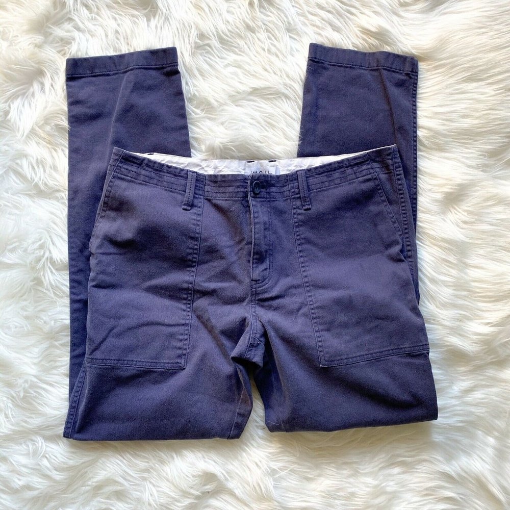 The Rail Men Casual Chino Blue 32 W Pants Cotton
